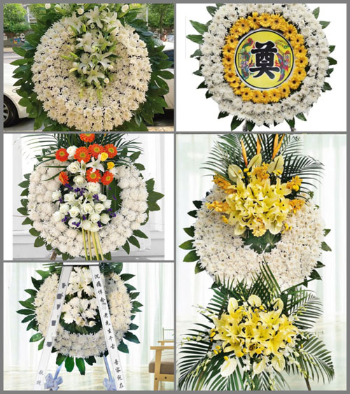 山东莱芜莱城区羊里镇响水河村花圈速递